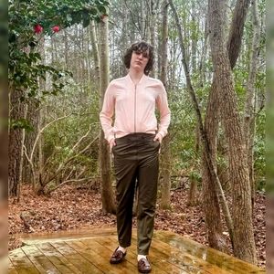 Merona Sheer Peach Zip Up Jacket | Size M